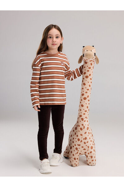 LC Waikiki بنطلون ضيق مخملي للفتيات من فيجن للموسم الجديد بخصر مطاطي