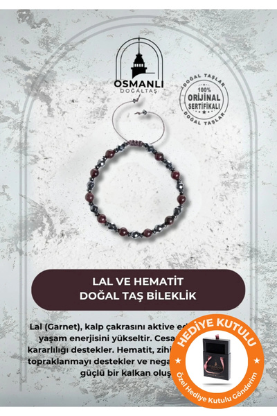 OSMANLI DOĞAL TAŞ سوار من الحجر الطبيعي الحقيقي من الهيماتيت، هدية عيد الحب ل...