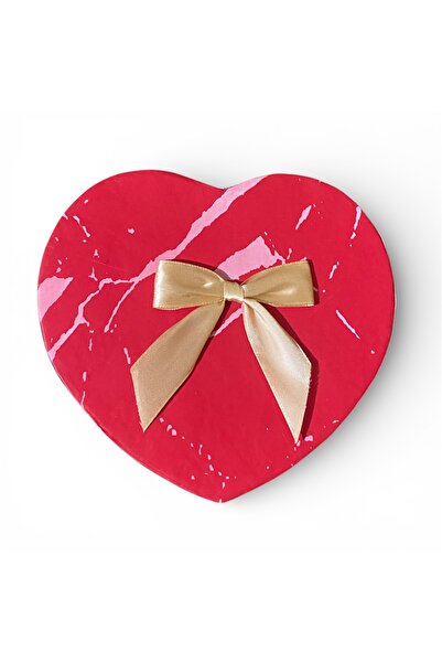VERRA CONCEPT Kırmızı Renkli Kalpli Hediye Kutusu 18x15x6