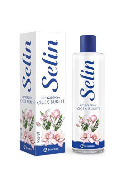 Selin PVC Şişe Kolonya Çiçek Buketi 400 ml