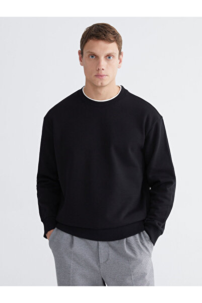 LC Waikiki Ανδρικό χοντρό φούτερ Özmarka New Season με λαιμόκοψη ποδηλάτου