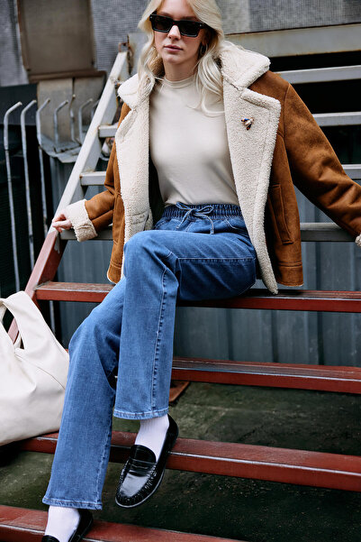 Touché Privé Denim Pants with Elastic Waist