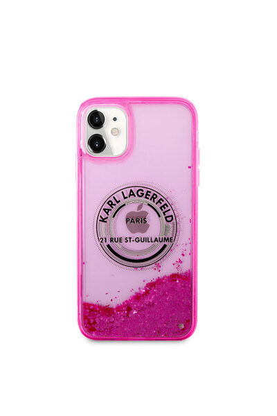 Karl Lagerfeld غطاء حماية لهاتف iPhone 11 بتصميم سائل لامع من RSG