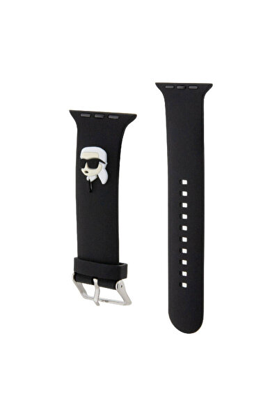 Karl Lagerfeld ساعة 7 مقاس 41 ملم، حزام سيليكون أصلي مرخص بشعار كارل هيد الأي...