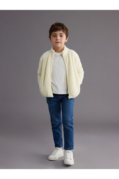 LC Waikiki Mock Neck Plush Boy's Jacket