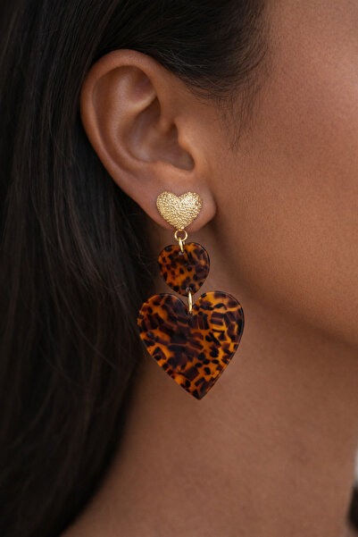 Miliva أقراط القلب ليوبارد |   أقراط فستان السهرة |   أقراط متدلية كبيرة الحجم