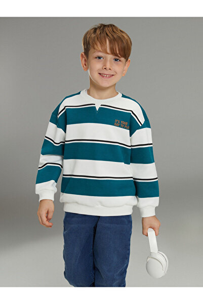 LC Waikiki Момчешка суитшърт с ленти и велосипедна яка