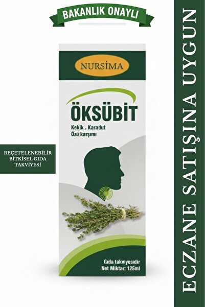 Nursima Öksübit Şurubu Doğal Bitkisel Karışım Takviye Edici Gıda (Eczane Satışına Uygun Bakanlık Onaylı)