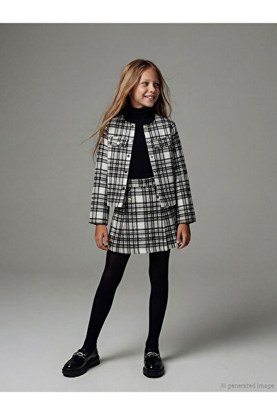 LC Waikiki Пола от туид с еластична талия за момиче