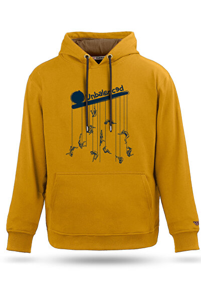 Tarrzzcom سويت شيرت بقلنسوة للجنسين - تصميم غير متوازن