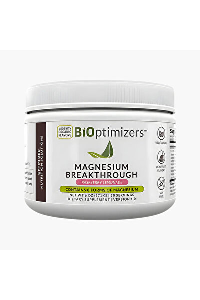 BiOptimizers مشروب ليمون وتوت العليق المبتكر الغني بالمغنيسيوم