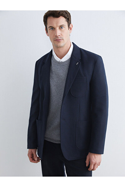 LC Waikiki Ανδρικό μπλέιζερ μπλέ σταντάρ τύπου Navy Blue