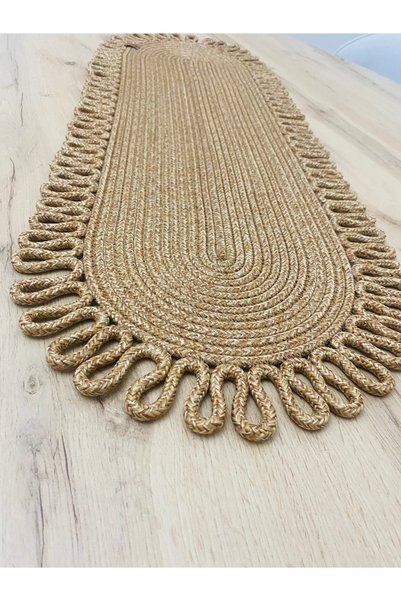 SHLM TEKSTİL Decorative, Kitchen, Dining Table, Jüdokuma Wavy, Runner Snail Runner 30&85