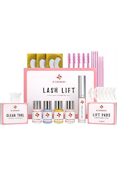 qnail QLASH Kirpik Lifting Seti Yapıştırıcılı 10ml Lash Lift, Kaş & Kirpik Perma Seti Full Set