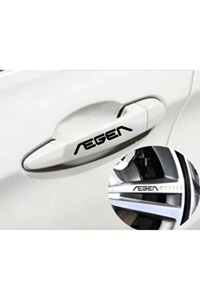 İŞCAN MOTOR Siyah Fiat Egea Kapı Kolu Oto Sticker / Egea Kapı Kolu Yazı Sticker