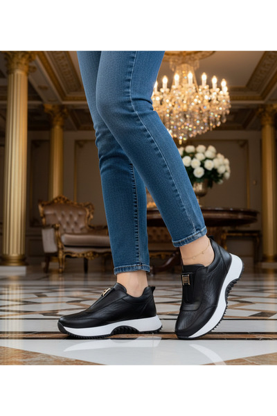 RaySones Genuine Leather Orthopedic Soft Casual Sneaker Daily Women's Shoes 619