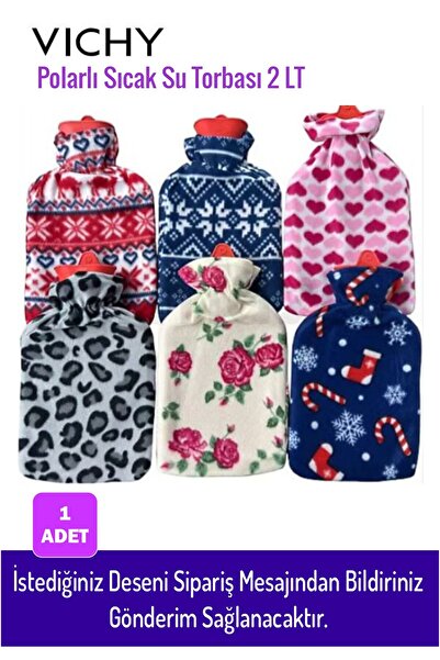 DermoExpress Vich Sıcak Su Torbası Polar Kılıflı 1 Adet Yıkanabilir Boğaz Boy...