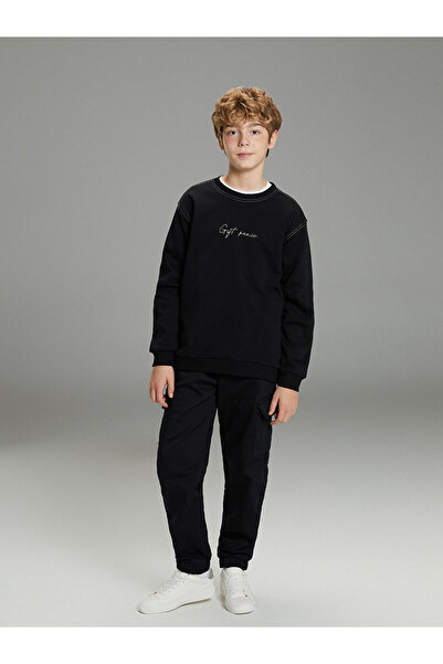 LC Waikiki Peak New Season Printed Boys' Thick Sweatshirt