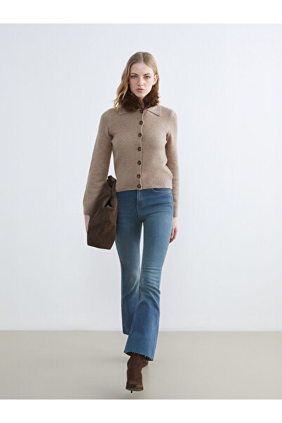 LC Waikiki LCW JeansIndigo Mars Flare Kadın Jean Pantolon