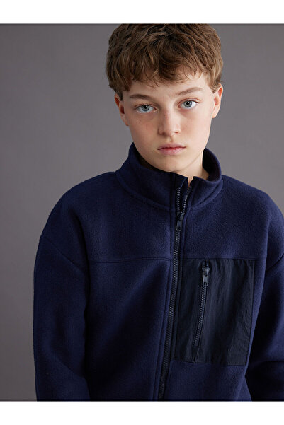 LC Waikiki Cardigan pentru băieți din lână cu guler LCW Kids