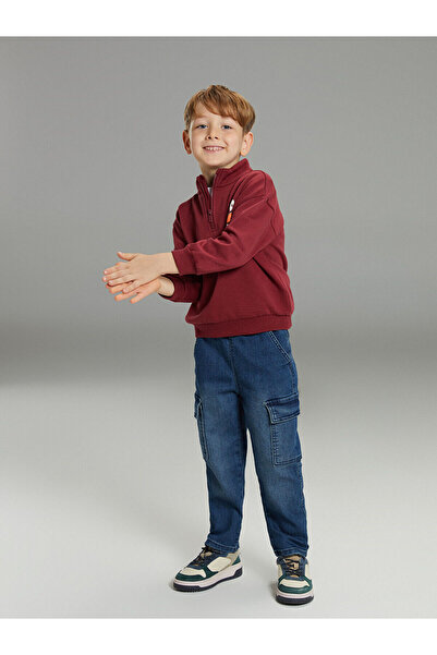 LC Waikiki Ozmarka New Season Elastic Waist Boys' Cargo Jeans