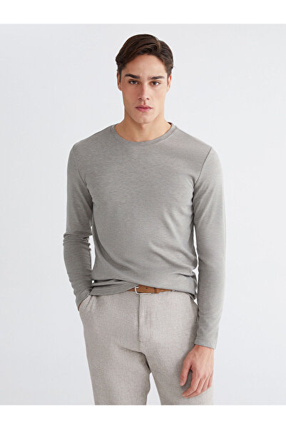 LC Waikiki Hanorac pentru bărbați, cu mânecă lungă, cu guler rotund