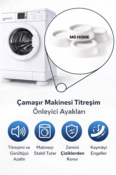 VENON 4 ADET ⭐1 Paket Çamaşır Buzdolabı Makinesi Beyaz Eşya Titreşim Önleyici...