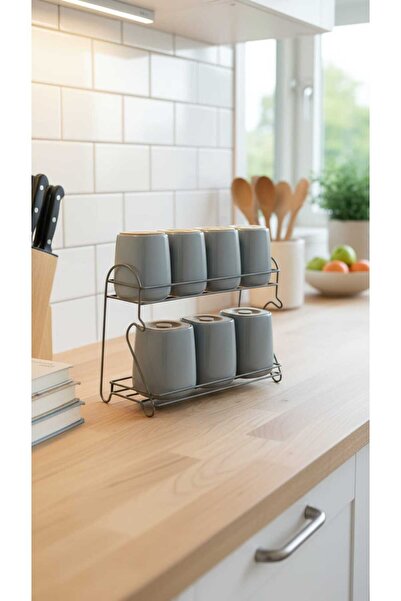 Generic Luxury ceramic storage container set with a stylish metal stand – perfect kitchen organization 🏡