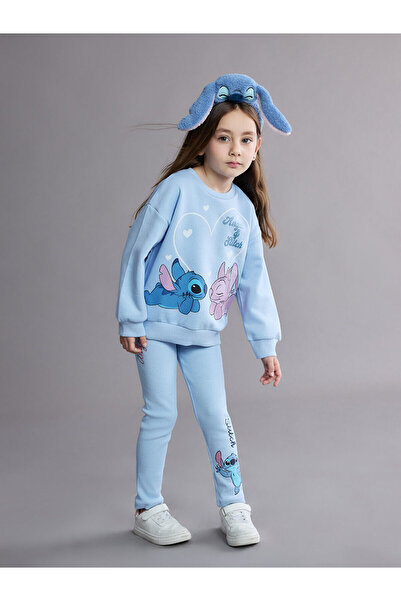 LC Waikiki Lilo Ve Stitch Baskılı Kız Çocuk Tayt