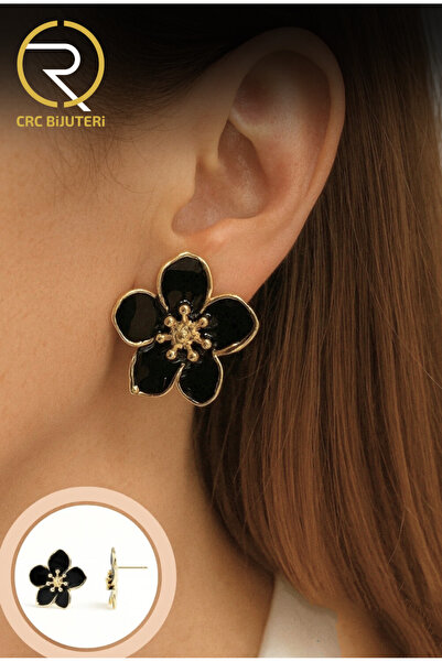 Crc Bijuteri Women's Flower Flower Earrings