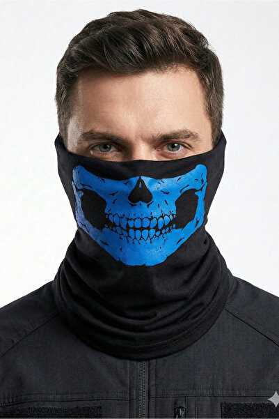 Osha Aksesuar Mavi Kuru Kafa Buff Boyunluk