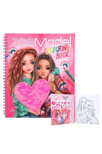 Top Model TOPModel Coloring Book With Sequins