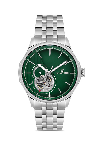 Momentus Mm102S-15Ss Sapphire Anti-Scratch Glass Automatic Mechanism Metallic Color Men's Wristwatch