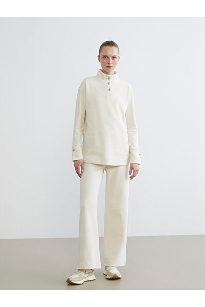 LC Waikiki بنطال رياضي نسائي واسع الساق بخصر مطاطي