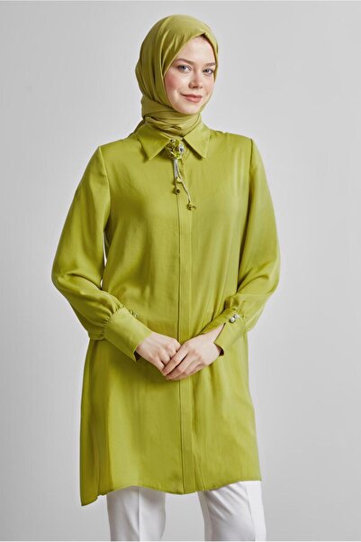 Alvina TUNICĂ DETALIE BROȘĂ 45373 Model Pantofi Bărbați