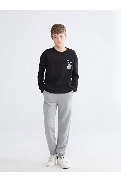 LC Waikiki Pantaloni de sport Jogger groși pentru băiat cu talie elastică