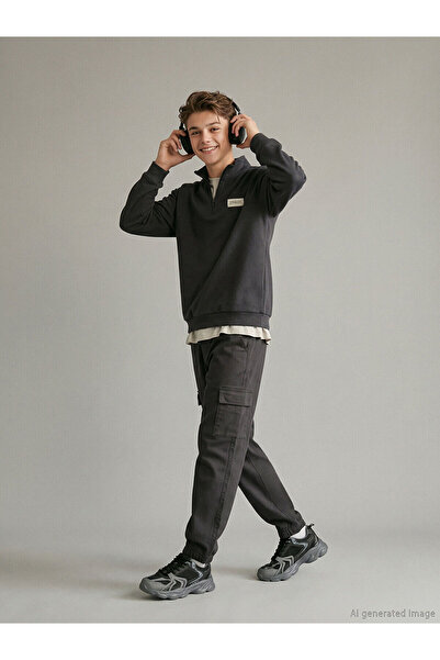 LC Waikiki Pantaloni de jogger cargo pentru băieți cu talie elastică