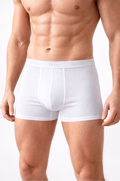 Bross 1000 2-пакетні білі чоловічі боксери з еластаном