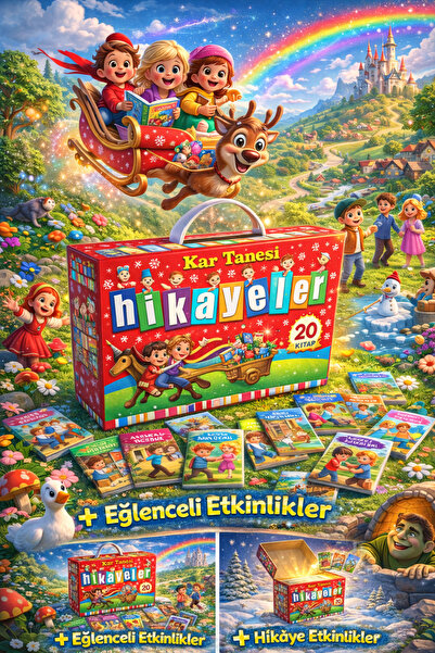 Tandem Yayınları Kar Tanesi Hikayeler Dizisi 20 Kitap Takım + Değerlendirme K...