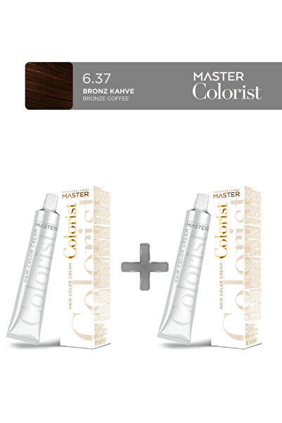 Master colorist 2'li Tüp Saç Boyası 60 ml 6.37 Bronz Kahve