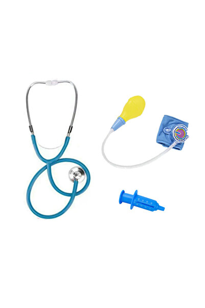 Choice مجموعة زرقاء للأطفال، سماعة طبية محاكاة، لعبة تظاهرية، ألعاب طبيب، ألع...