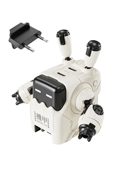 Gravastar Delta35 Beyaz Robot Figürlü 35W Hızlı Şarj Adaptörü