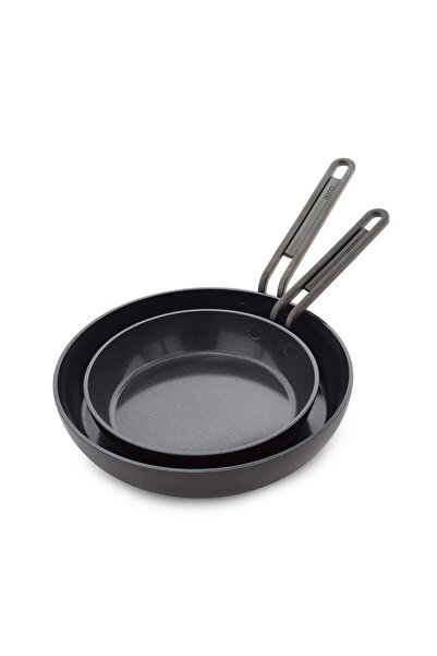 Greenpan Stanley Tucci™ Kızartma Tavası 2'li 20 cm + 26 cm Milano Siyah