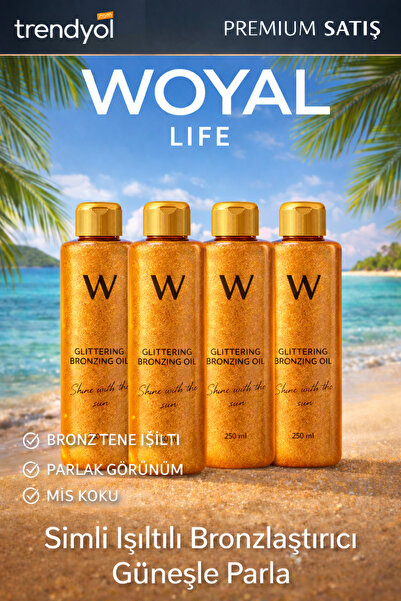 Woyal Life Bronzlaştırıcı Işıltılı Vücut Spreyi, Kokulu Vücut Spreyi 4 Adet 2...