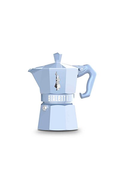 Bialetti Moka Pot Exclusive 3 Cup Açık Mavi