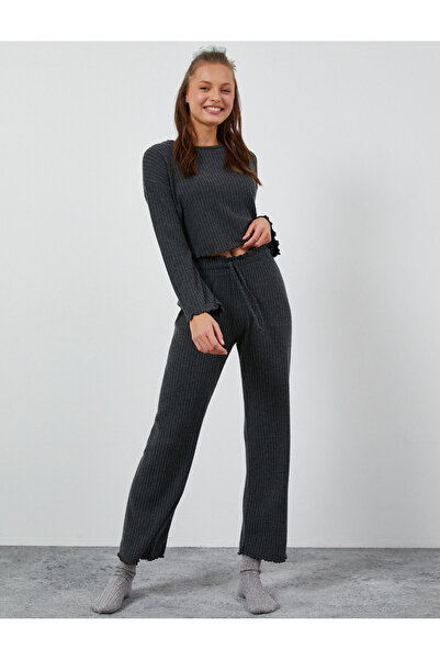 Koton Pantaloni de pijama cu picioare drepte, cu talie elastică