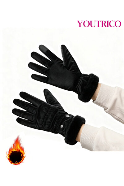 Youtrico قفازات التزلج وركوب الدراجات لجميع الأحوال الجوية - شاشة تعمل باللمس...