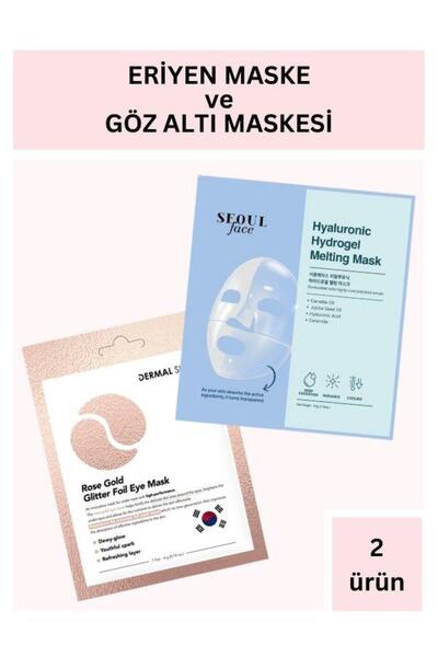 Dermal Hiyalüronik Asit İçerikli Şeffaflaşan Eriyen Maske 34 gr ve Rose Gold ...