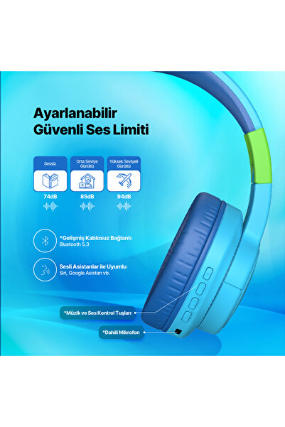 Ttec SoundBuddy 3 Kulaküstü Kablosuz Bluetooth Çocuk Kulaklığı - 2KM171
