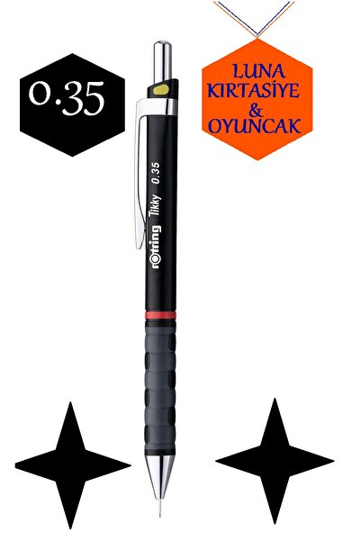 Rotring ROTRİNG TİKKY VERSATİL KALEM SİYAH 0,35